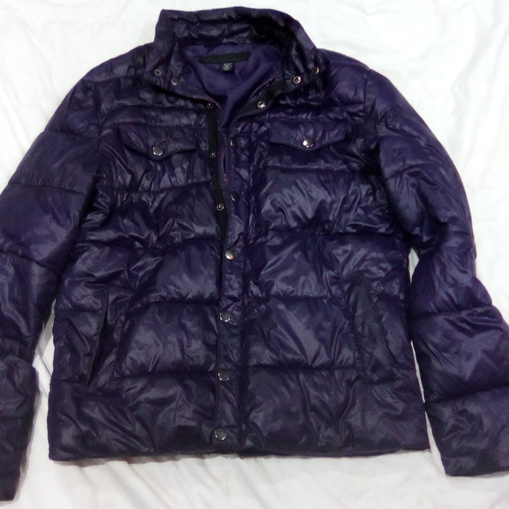 Reaction Kenneth Cole Purple Puffer Jacket